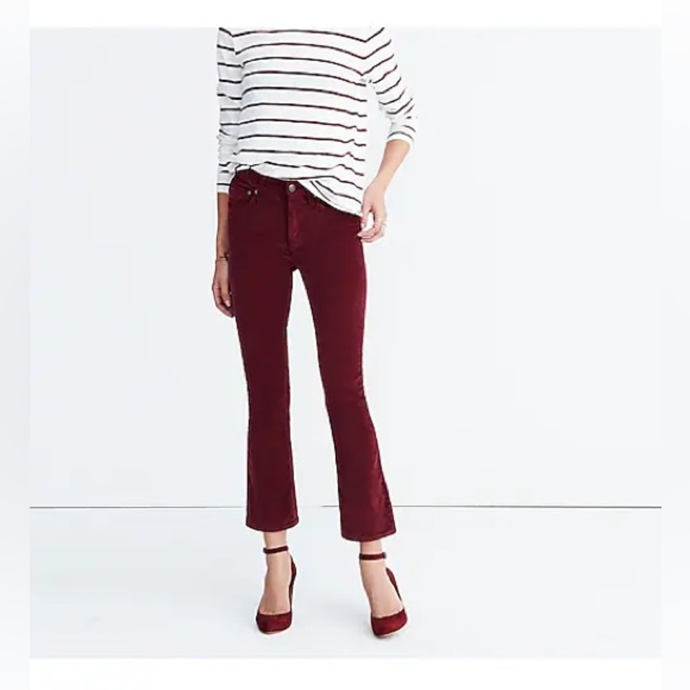 Madewell Cali Demi Boot Jeans in Velvet